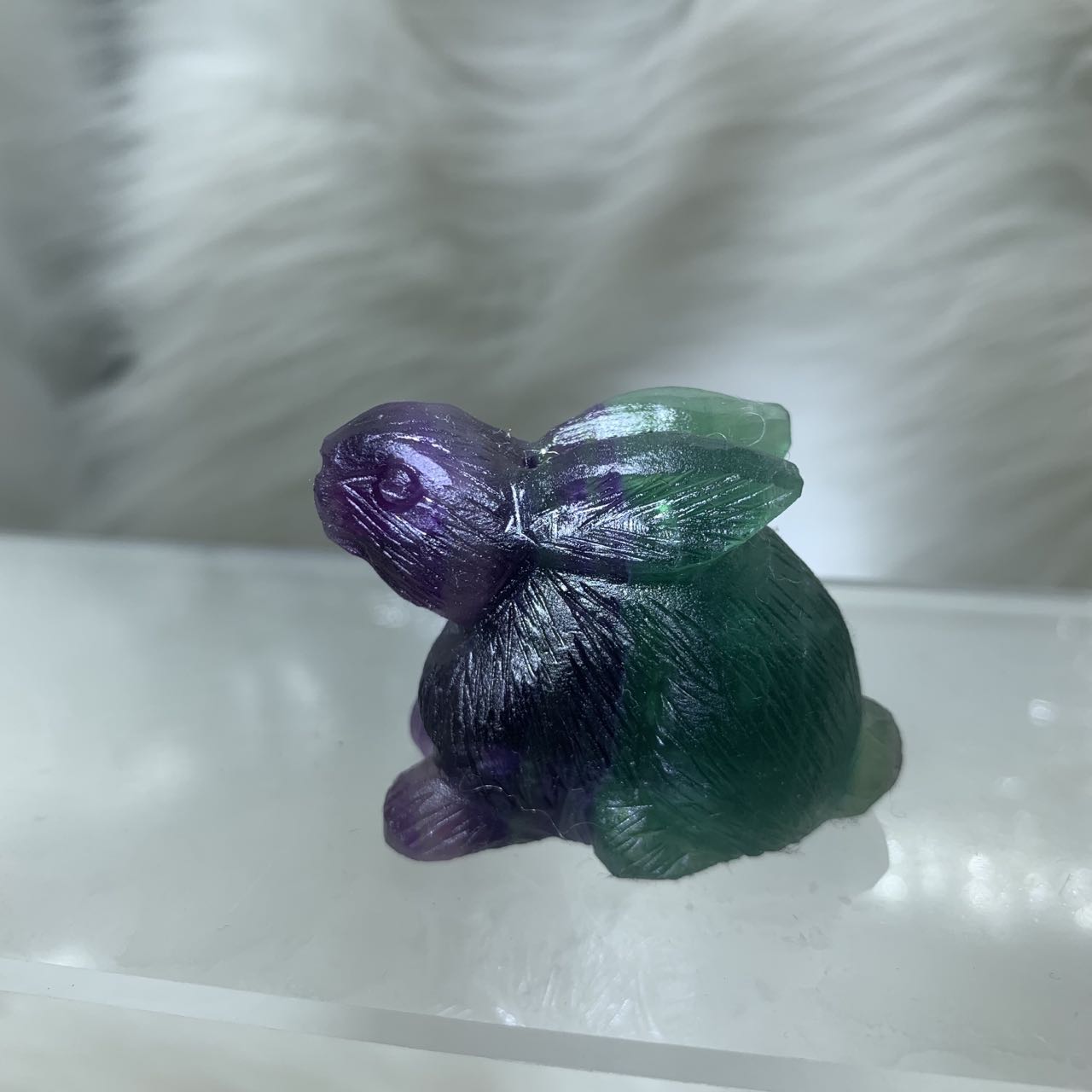 Easter Fluorite Rabbit and Rooster