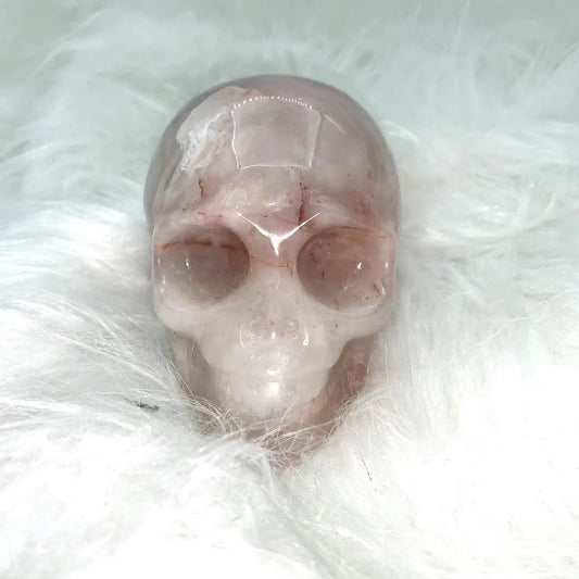 Fire quartz skull