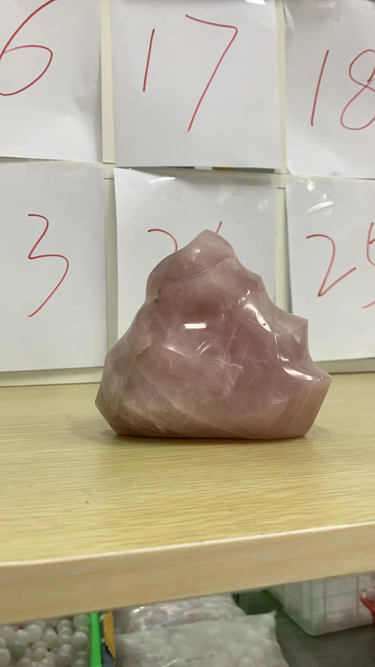 C25 rose quartz flame