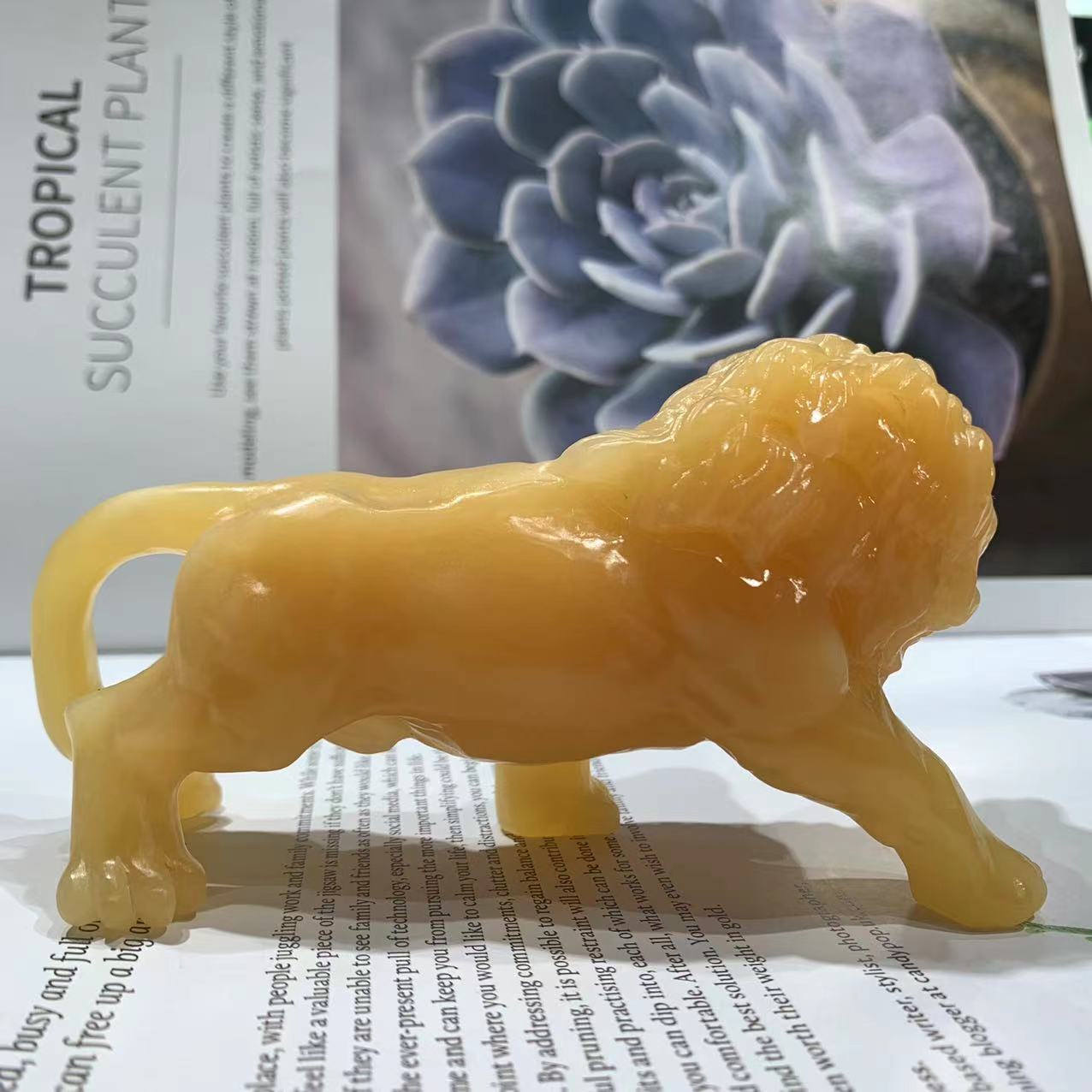 Calcite lion