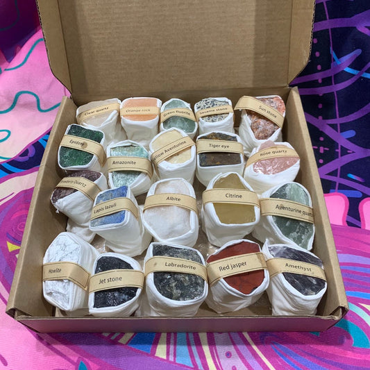 Crystal raw box collection 25 piece