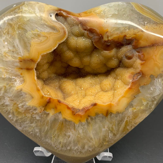 BIG Crazy Lace Agate Heart